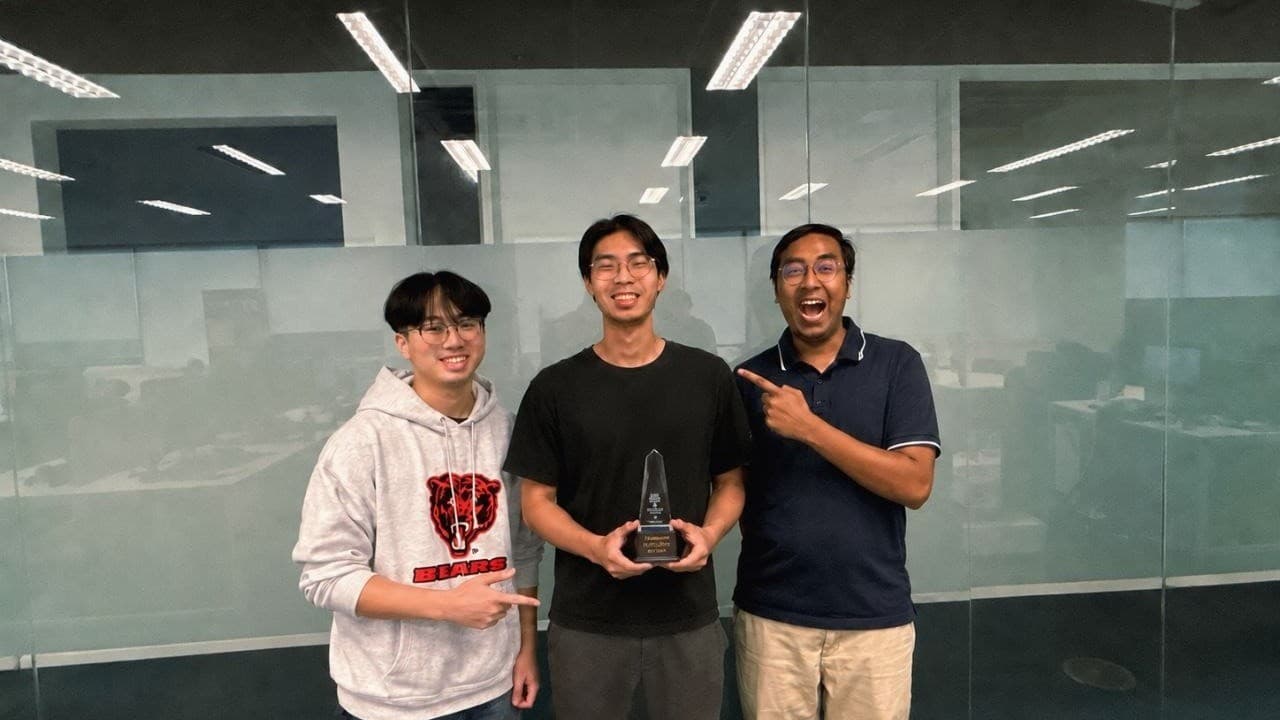 Chie Weng, Harry, and Zuhair — the medX founding team